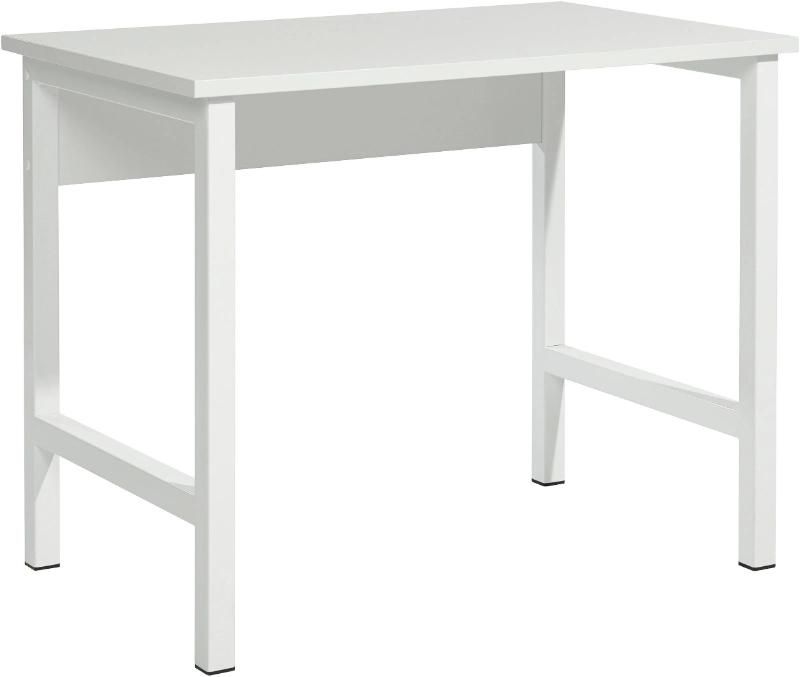 Height Executive Table Home Office White Wood Computer Desk