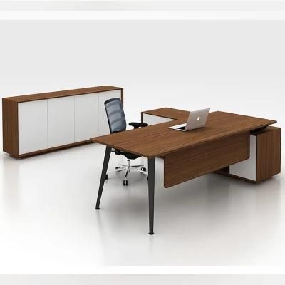 Foshan Latest Design High Quality L Shaped Modern Office Furniture Executive Desk Sale