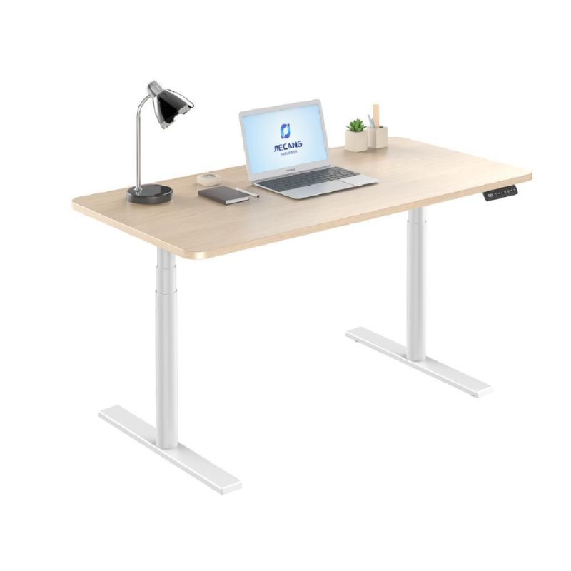 Jiecang Office Executive Computer Table Lifting Legs Height Adjustable Metal Sit Stand Desk Frame