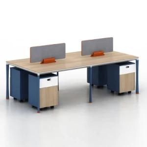 4 Seat Divider Call Center 4 Person Workstation Office Table and Cubicle
