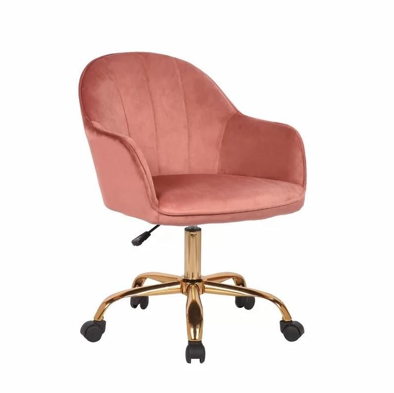 Commercial Fabric Office Swivel Reclining Chair with Wheels
