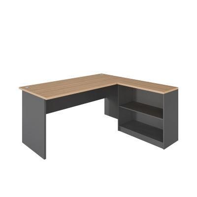 L-Shaped Modern MDF Melamine Top Study Table Computer Desk for Home and Living Room