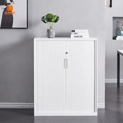 Small Tambour Door Office Cabinet File Storage
