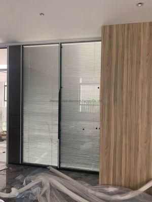 Double Glass Office Wall Partition with Built-in Shutter Sound Proof