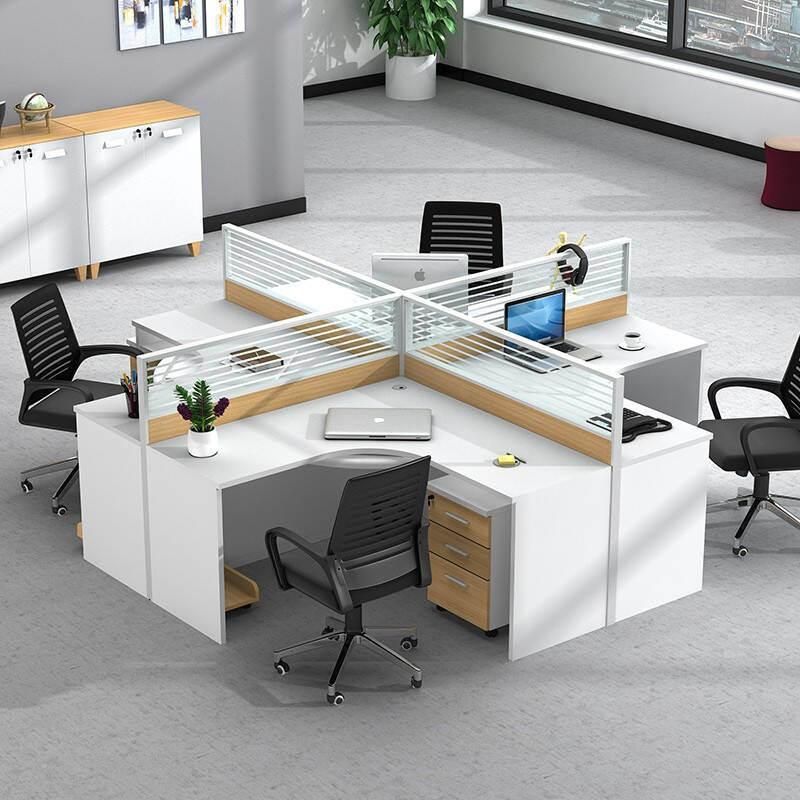 Top Sales Wall Panel L Shape Office MDF Workstation. (HX-PT055)