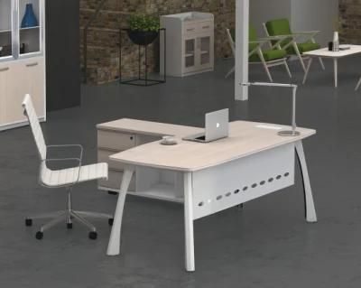 Factory Price Chairman Office CEO Movable Computer Director Manager Desk with Vice Cabinet