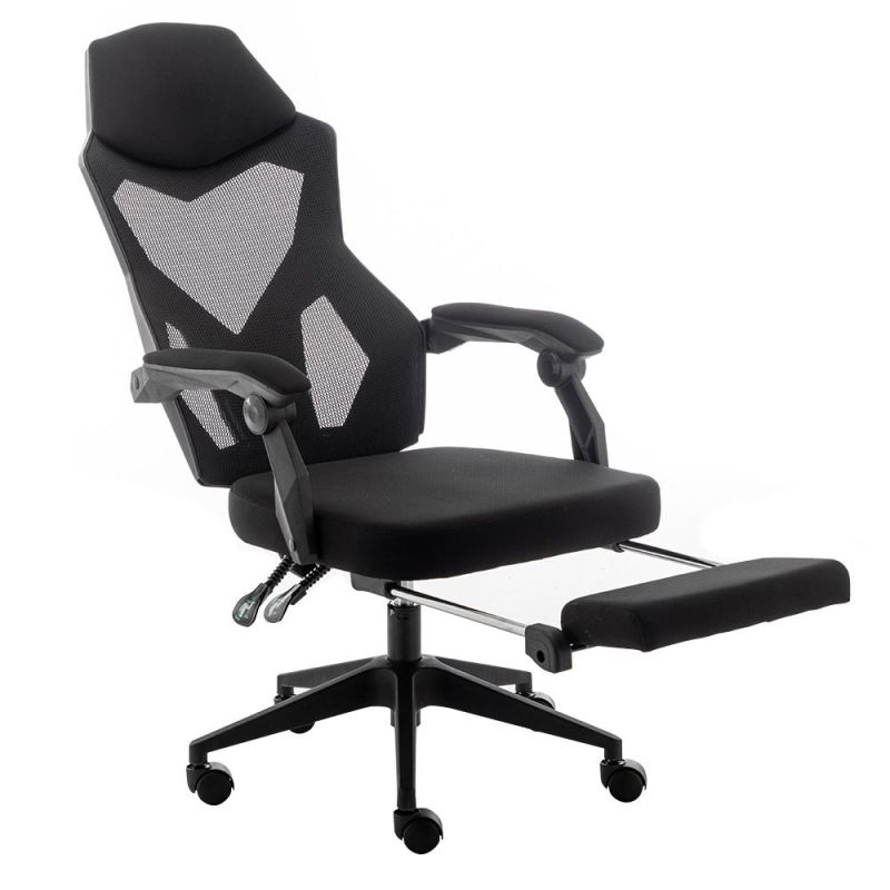High Back Ergonomic Office Executive Swivel PC Racing Computer Desks Gaming Chair with Footrest