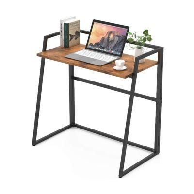 Home Foldable Simple Steel-Wood Combined Small Desk 0329