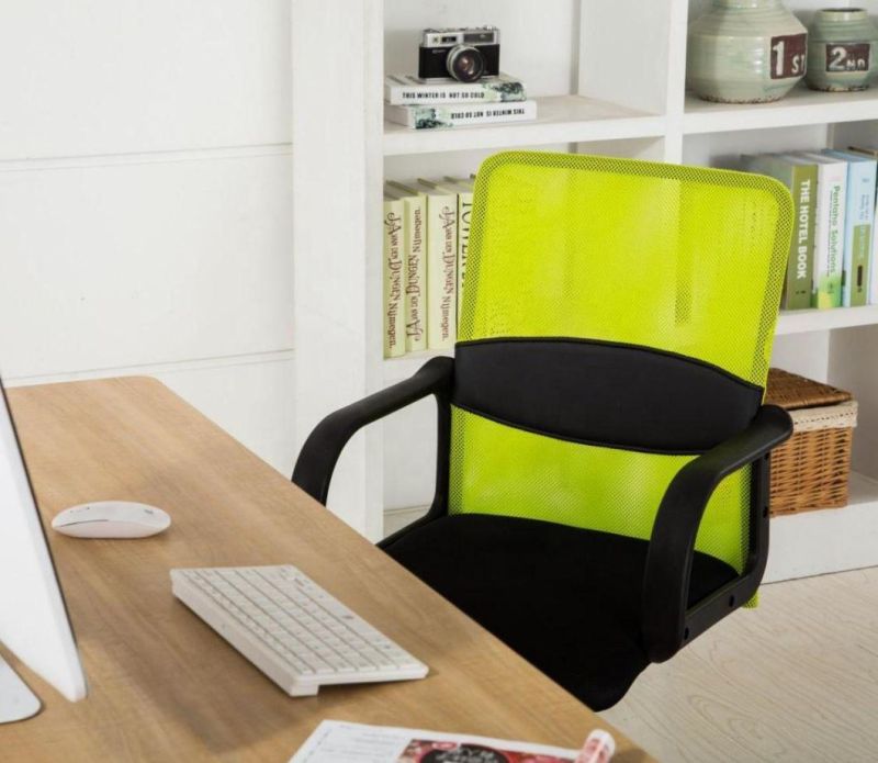 Green Mesh Plastic Office Chair with Low Back