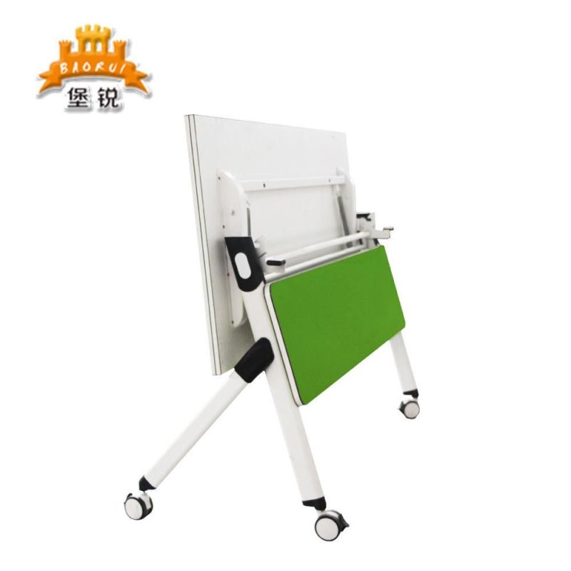 Popular Movable Metal Training Table with Wheels