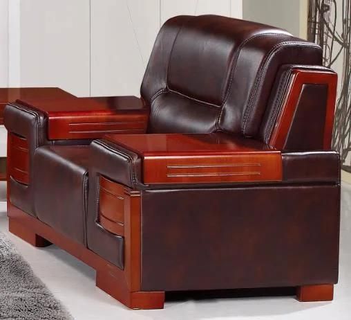 Factory Supply Chocolate Brown Comfortable Sofa PU Leather Furniture