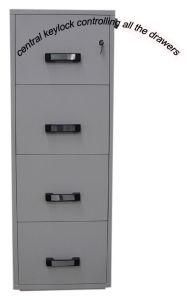UL 2 Hours Fire Resistant Cabinet (FRD750-II-4001) , 4 Drawers High Tech Vertical Filing Cabinets
