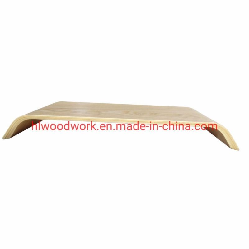 Wooden Computer Monitor Riser, Compatible with Computer Monitor Stand, Laptop, TV Printer (Oak Wood White)
