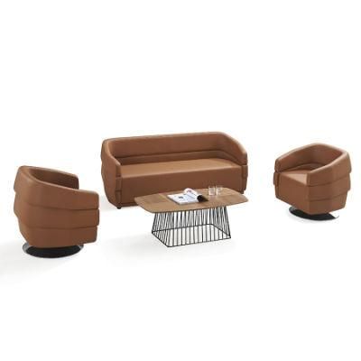 Unique Design Office PU Leather Sofa Leisure Sofa Bench for Reception Area