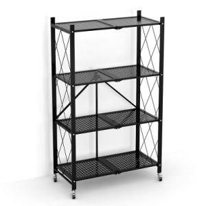 Steel Ailipu Modern 4 Tier Metal Kitchen Rack Collapsible Household Colling Storage