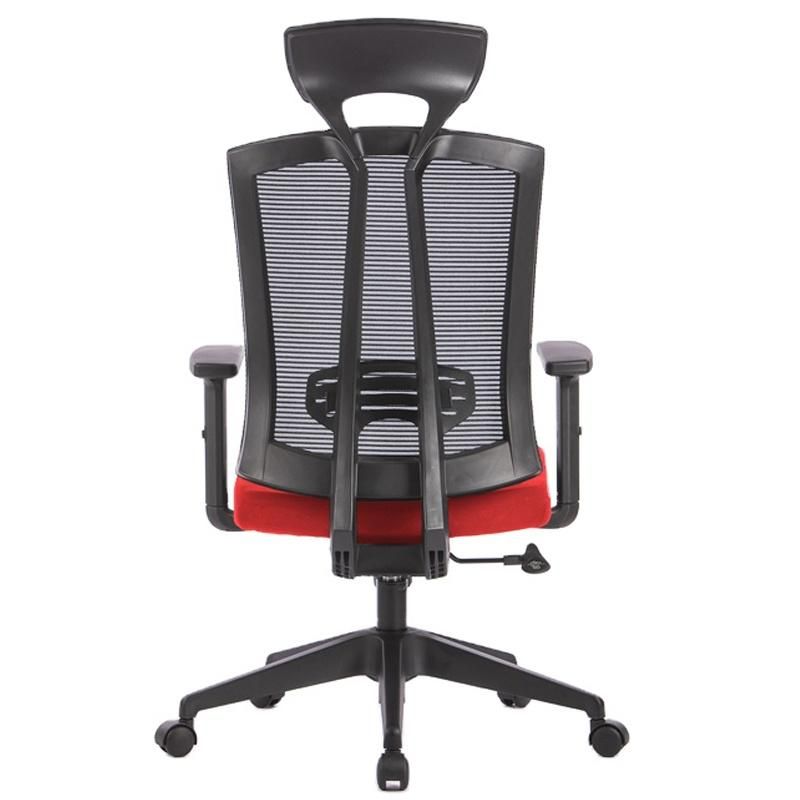 Ergonomic High Back Manager Adjustable Black Home Office Red Mesh Office Chair with Headrest