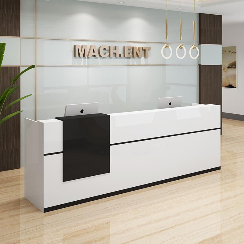 Hl-032 2021 Top Quality Mix Color Salon Reception Table Consult Table for Sale Cashier Desk Check-out Counter Checkstand