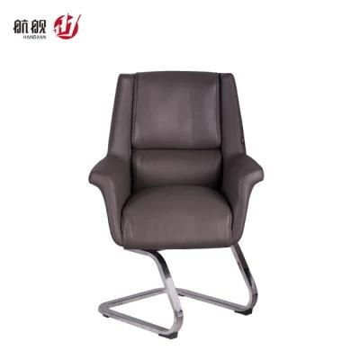 Luxury Newest Leather CEO Meeting Chair with Bow Shape Base
