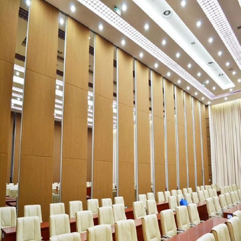 Hotel Acoustic Folding Banquet Hall Wooden Operable Office Wall Partitions