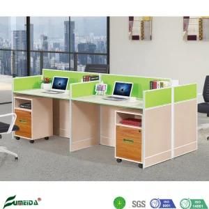Hot Sale 4 Person Office Workstation with Movable Cabinet
