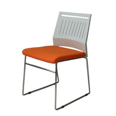 Office Training Room Chair Staff Stainless Steel Legs Stackable Conference Room Plastic Chairs