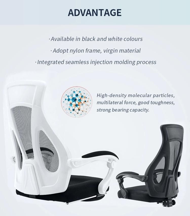 Free Sample Adjustable High Back Ergonomic Office Chair with Footrest