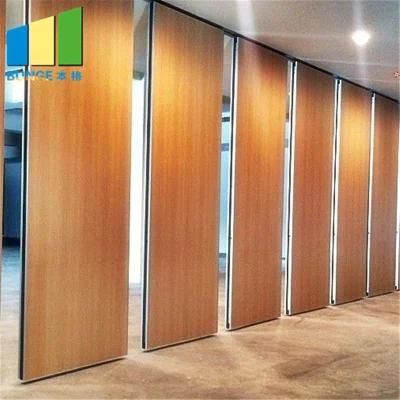 Office Soundproof Movable Partitions Wooden Folding Partition Walls