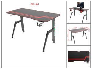 Oneray Gaming Desk Computer Table with Fighting RGB LED Breathing Light, Racing Table E-Sports Ergonomic PC Desk for Office