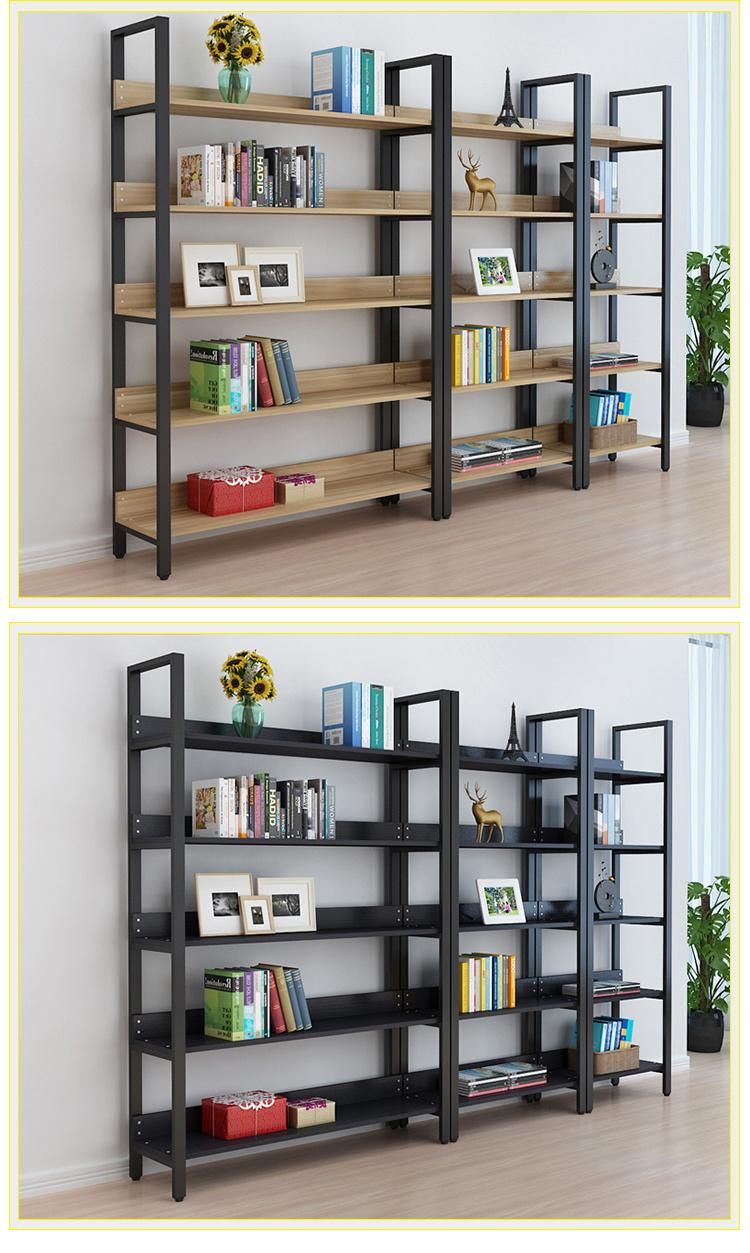 Hibright Livinig Room Furniture Wooden Bookshelf for Display and Collection