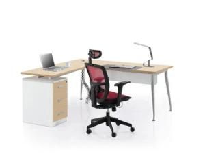 Powder Coating Leg Executive Wooden Office Desk