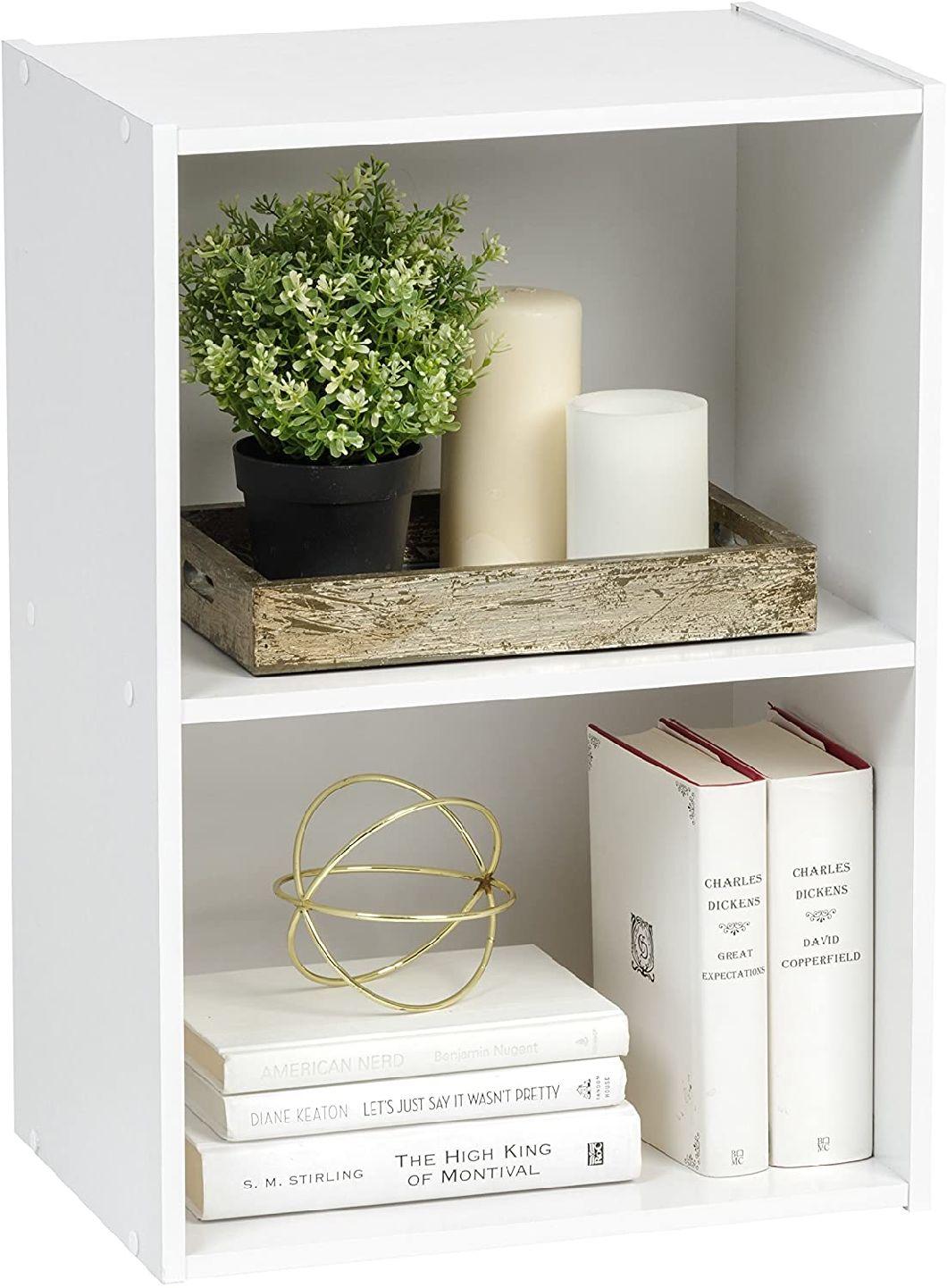 Modern White Bookshelf Bookcase Storage Shelf for Home Office Living Room