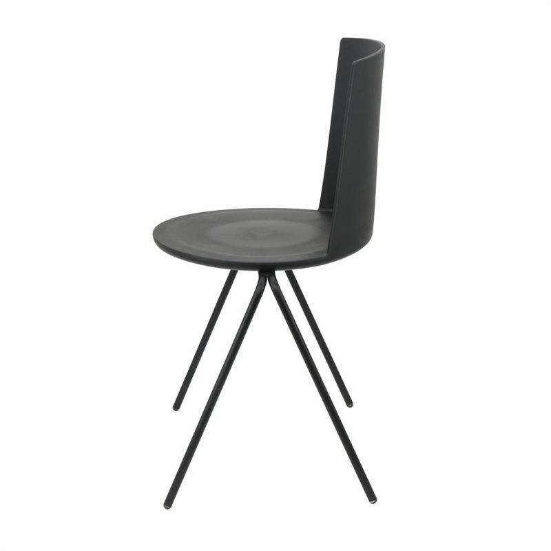 Factory Price Hot Selling Design Steel Legs Plastic Dining Chair