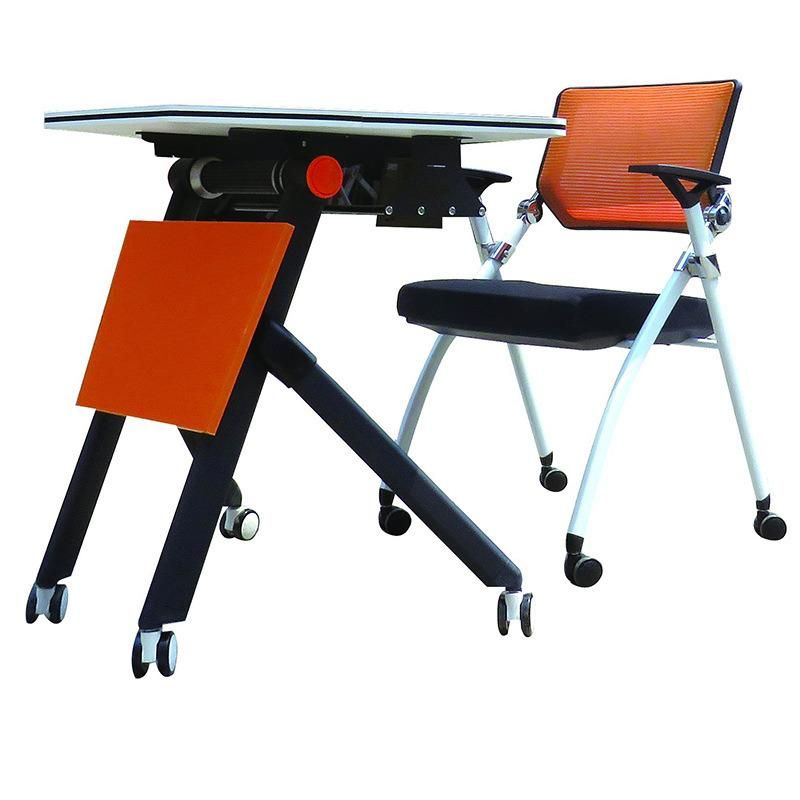 Modern Wooden Top Standing Hospital School Training Folding Study Table