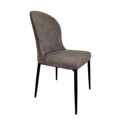 Wholesale Comfortable Contemporary Linen Padded Dining Chair for Dining Home Furniture