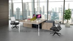 L Shape New Design Modern Modular Open Wooden Office Workstation for 2 Seats (BL-1426)