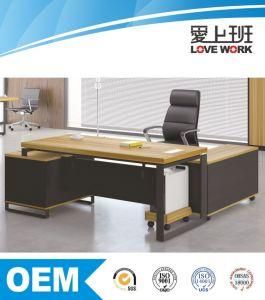 Steel Leg L Shape Modern Office Desk