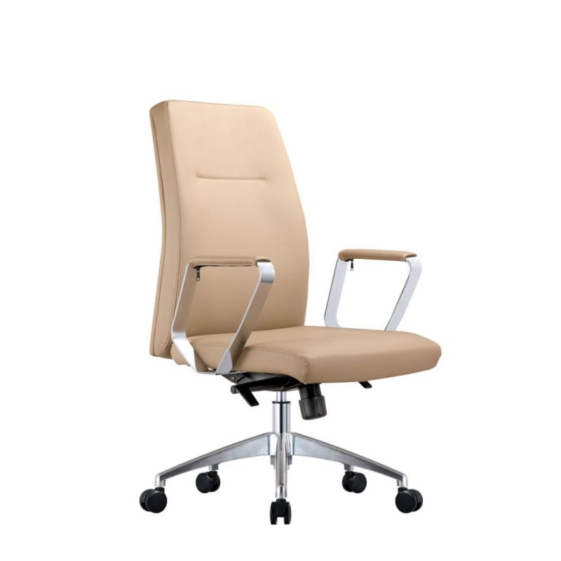 Adjustable Ergonomic Half Leather Manager Tilting Swivel Home Office Executive Office Chair
