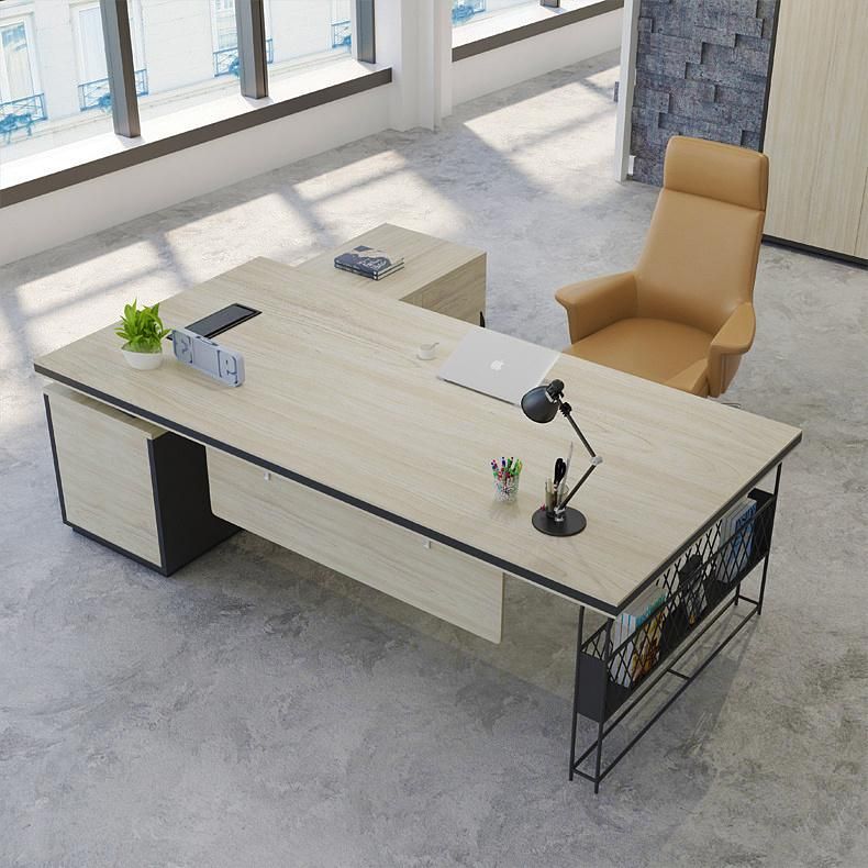 European Style Antique Steel Storage Executive Office Desk Supply