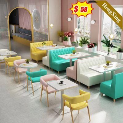 Foshan Modern Marble Metal Base Restaurant Dining Tables Set