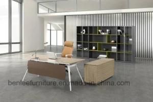L Shape Modern Simple Office Wooden Furniture Director Office Desk (BL-1885)
