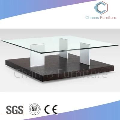 Good Quality Office Table Tempered Glass Coffee Desk (CAS-CF1836)