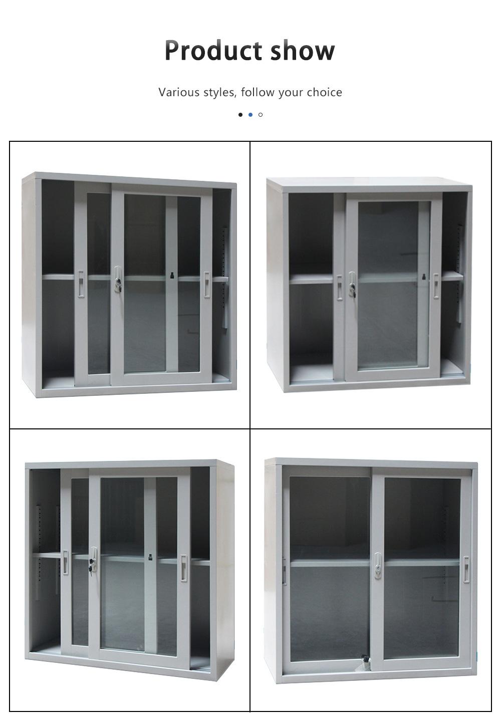 2 Door Steel Storage Cabinet Steel Sliding Door Filing Cabinet Storage Filing Cabinet