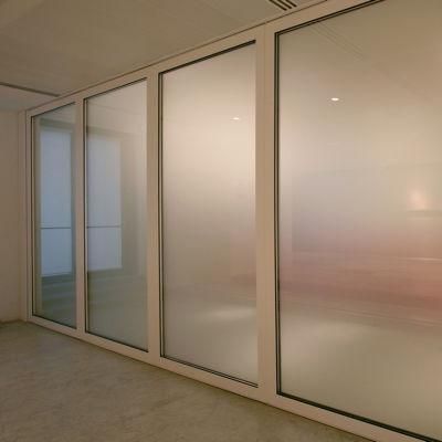 Manufacturer Flexible Moving Glass Partition Frosted Glass Room Dividers