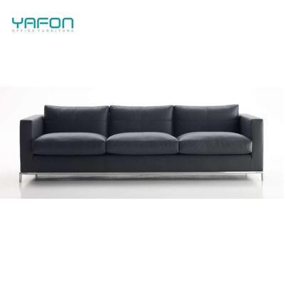 Factory Direct High Quality Manager Room Genuine Leather Sofa Set