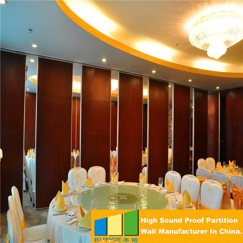 Aluminum Frame Hotel Movable Acoustic Factory High Quality Five Star Hotel Sound Proof Office Operable Partition Walls for Exhibition Hall