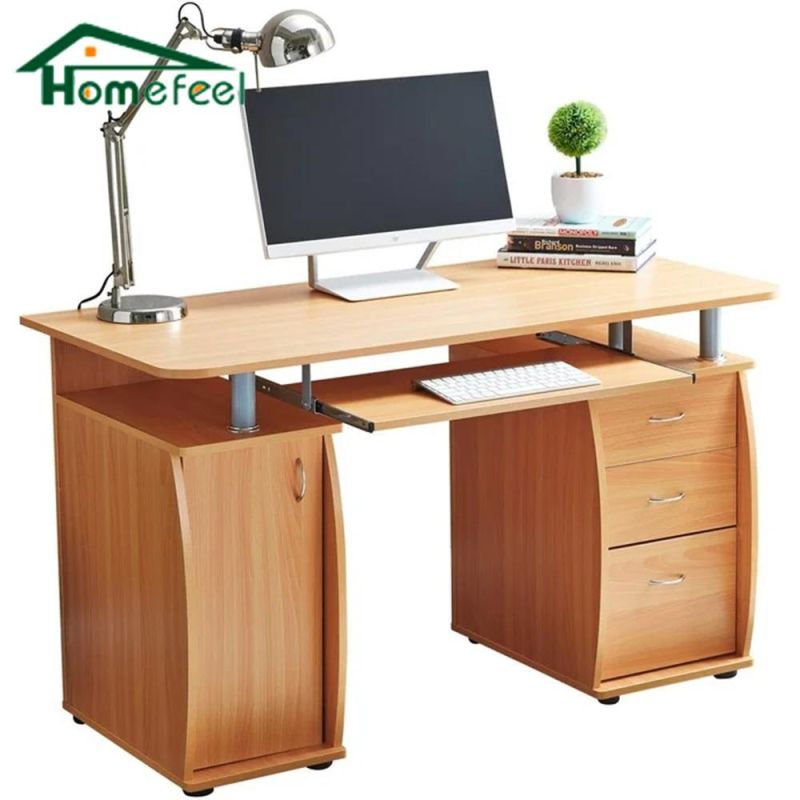 Office Study Table Computer Gaming Desk Wholesale with CPU Cabinet