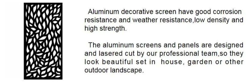 Modern Style Rectangular Aluminum Metal Screen and Panel