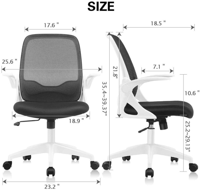 Li&Sung 10273 Ergonomic Adjustable Height Swivel Mesh Chair