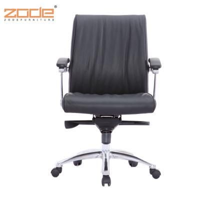 Zode China Factory Medium Back Black Leather Office Computer Chair