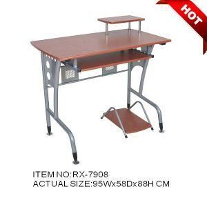 Business Simple Wooden and Steel Office Table (RX-7908)